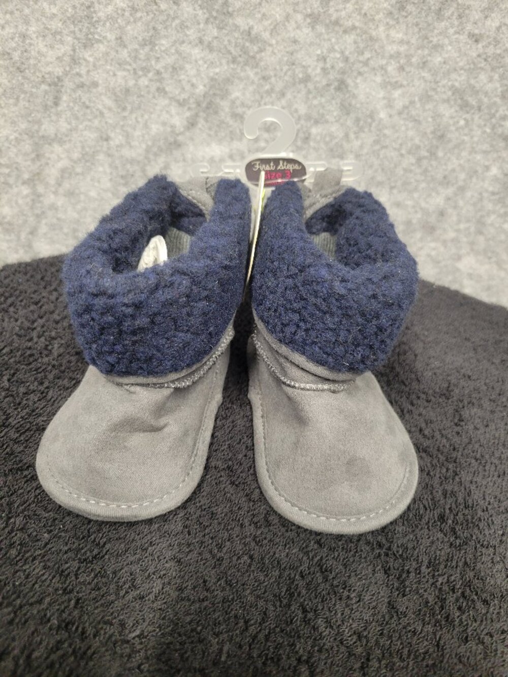 First Steps infant boots size 3 6/9 months Gray new with tags